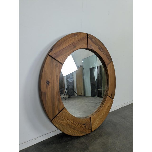 Swedish Pine Mirror from Glasmäster Markaryd, in Very Good conditions.