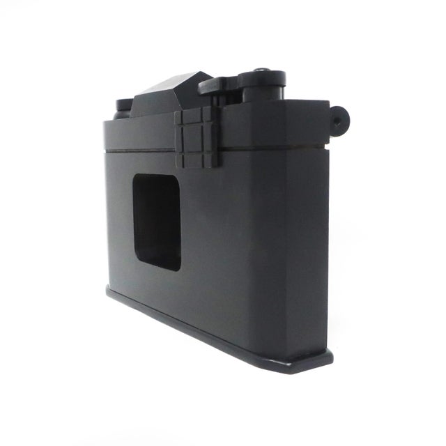 Black Vintage Black Canetti Camera Clock For Sale - Image 8 of 8