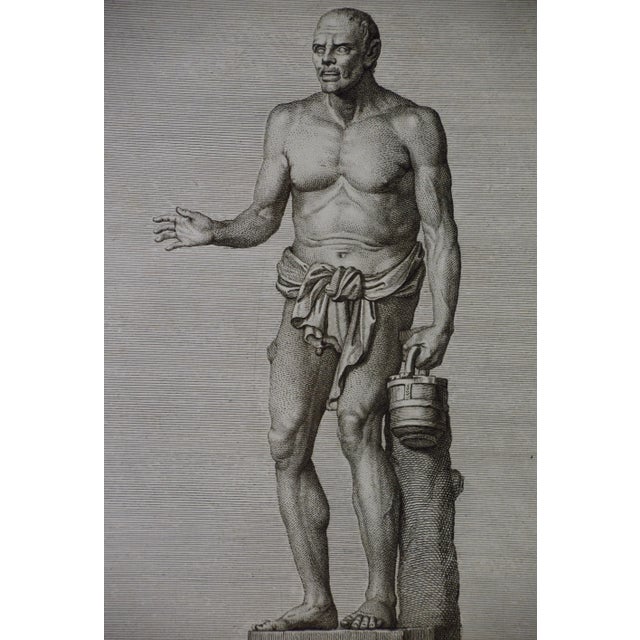Grouping of Three 18th C. Engravings of Ancient Roman Statues in the Vatican, 1784 For Sale - Image 4 of 12