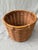 1980s Vintage Large Round Wicker Basket For Sale - Image 5 of 12