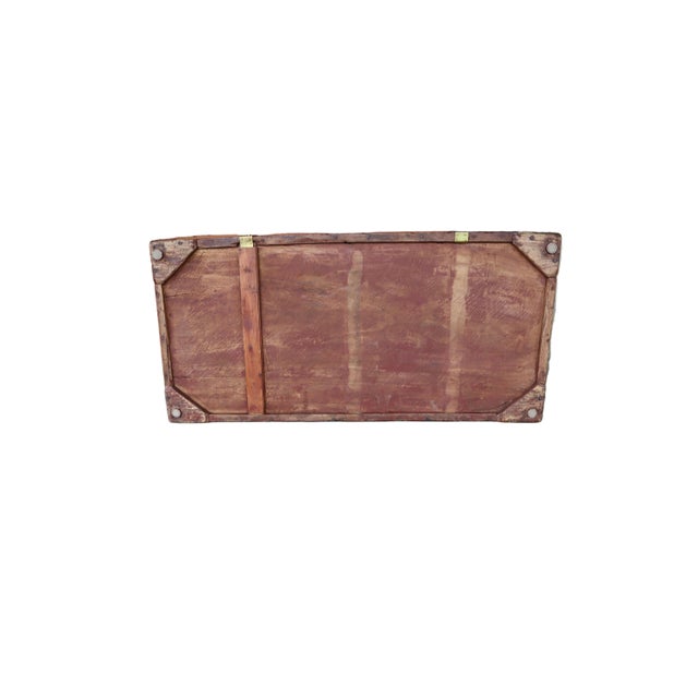 Antique Camphor Wood Campaign Chest With Brass Hardware For Sale - Image 14 of 18