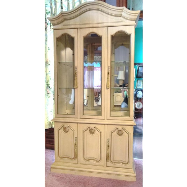 Vintage French Provincial Curio Cabinet Chairish