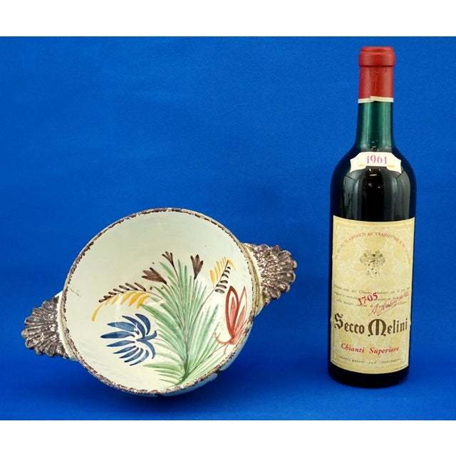 Antique Enamelled Ceramic Bowl from Henriot Quimper HB, France, 19th Century For Sale - Image 13 of 18