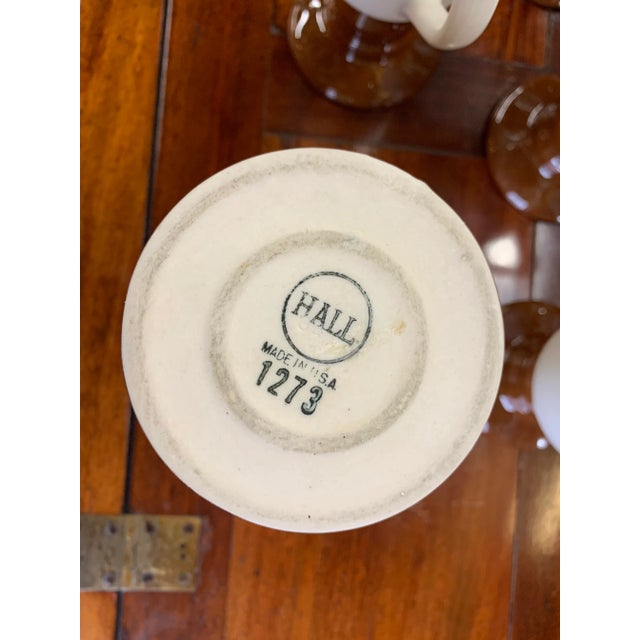 Mid 20th Century 1970s Hall Footed Mugs - Set of 8 For Sale - Image 5 of 6