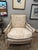 French Vintage French Louis XVI Style Leather Bergere Chair by Beacon Hill For Sale - Image 3 of 8