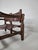 Spanish Brutalist Safari Bench in Brown Leather For Sale - Image 9 of 14