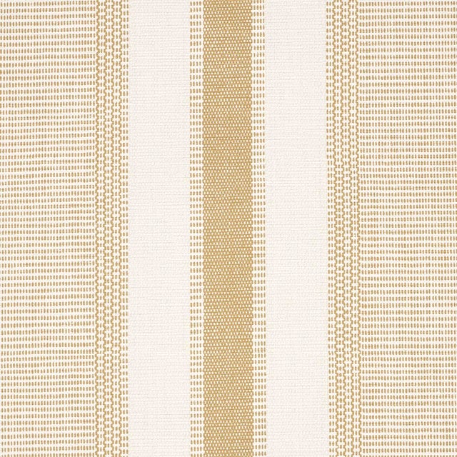 Contemporary SAMPLE - Schumacher X A Rum Fellow Ipala Stripe Wallpaper In Bisque For Sale - Image 3 of 4