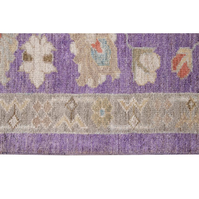 Early 21st Century 21st Century Modern Sultanabad Wool Long Runner Rug For Sale - Image 5 of 11