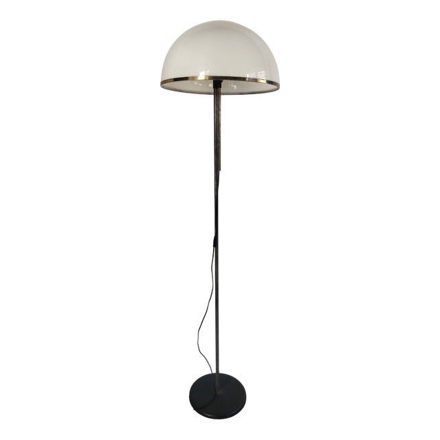 Floor Lamp with Brass, 1970s For Sale