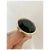 Yves Saint Laurent Gold Tone & Green Stone Ring, Size 6.5 For Sale - Image 9 of 12