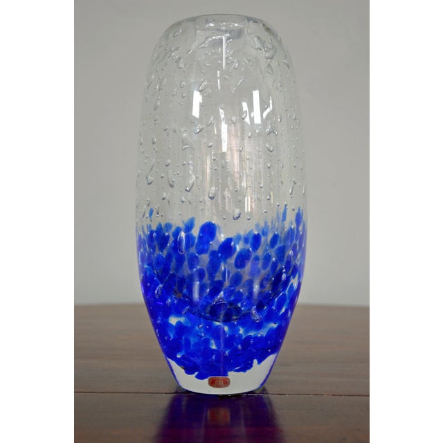 Mid-Century Modern Glass Vase by Jaroslav Svoboda for Skrdlovice/Beranek For Sale - Image 3 of 6