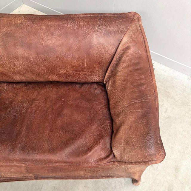 Vintage Leather 2-Seater Sofa, 1970s For Sale - Image 15 of 18