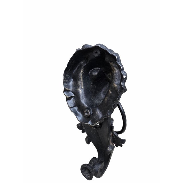 Traditional Lion Head Door Knocker in Cast Iron For Sale - Image 4 of 8