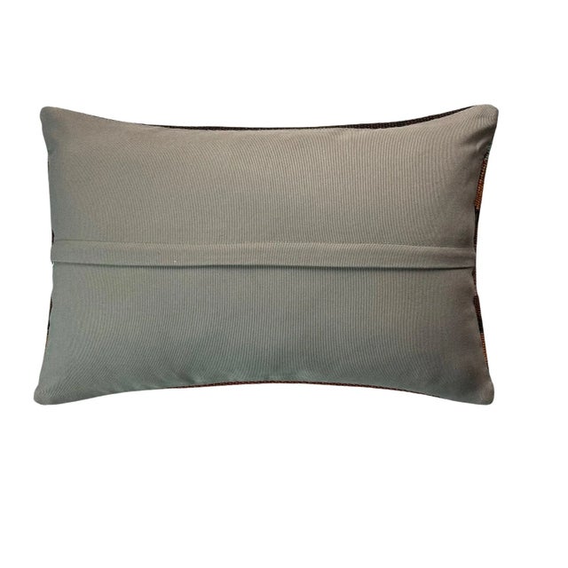 Large Turkish Handmade Kilim Cushion Cover For Sale - Image 3 of 11