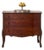 1950s French Louis XV Style Mahogany + Satinwood Book-Matched Veneered 3-Drawer Commode For Sale