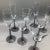 Vintage Set of 4 Amethyst Octagonal Stem Champagne and 4 Wine Glasses-Set of 8 For Sale - Image 12 of 13