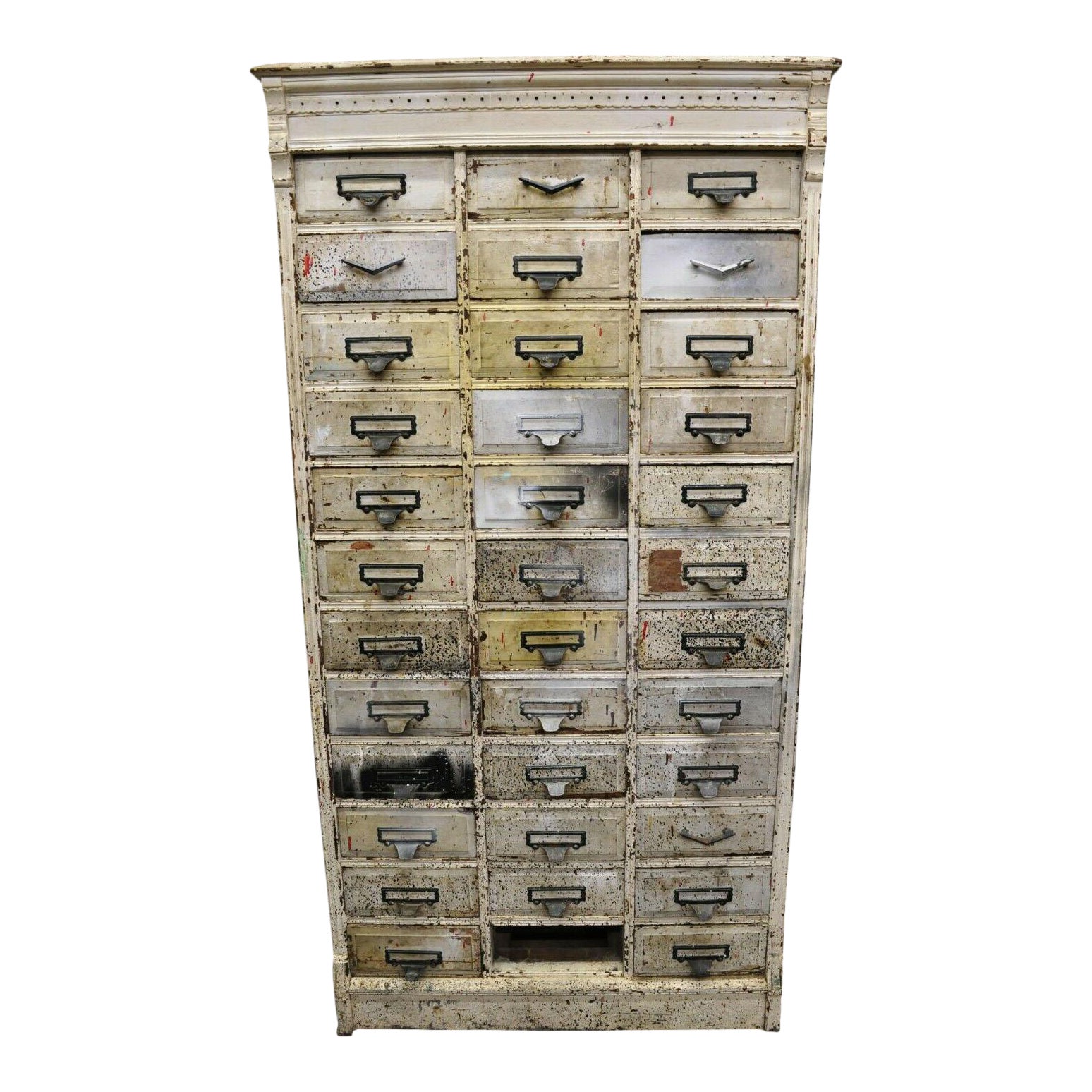 American Eastlake Victorian Oak 36 Drawer Industrial Tool Machinist Tall Chest Chairish