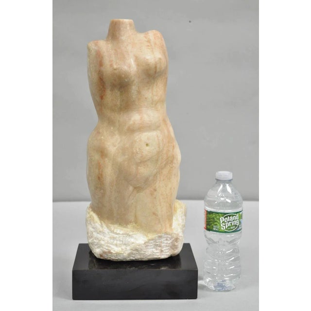 Morton Gaffin Female Nude Bust Modernist Carved Peach Alabaster Sculpture, Unsigned. We were unable to find any listed...