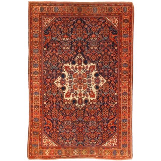 Late 19th Century Antique Persian Malayer Rug - 4′4″ × 6′6″ For Sale