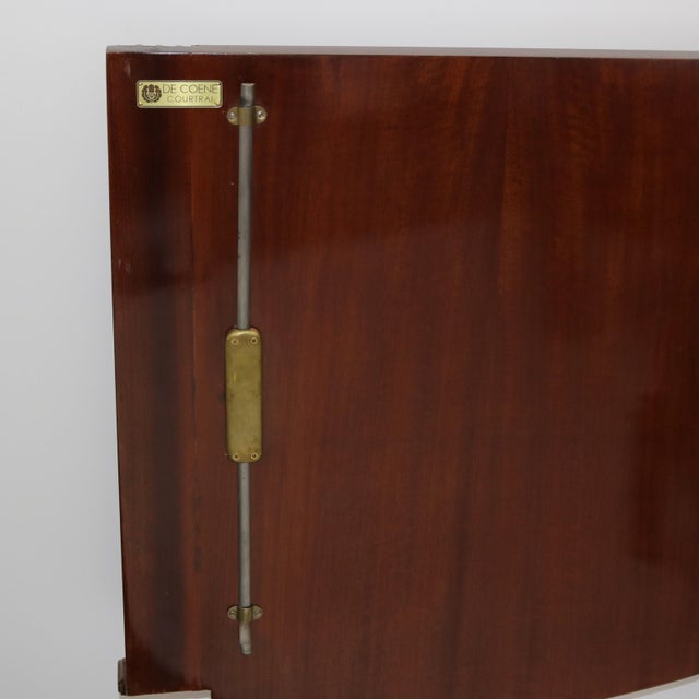 1940s 1940s DE COENE FRÈRES Neoclassical Mahogany Desk, Belgium For Sale - Image 5 of 10