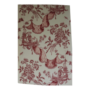 Schumacher Wallpaper Chinoiserie Toile Red on Antique Ivory