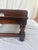 Ethan Allan Heirloom Collection Leather and Solid Wood in Nutmeg Finish Footstool For Sale - Image 12 of 13
