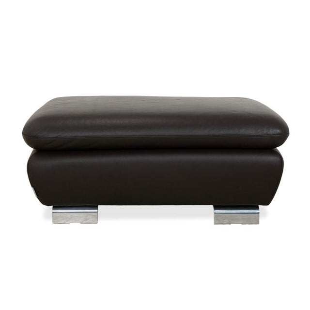 Brown Brown Leather Stool from Willi Schillig For Sale - Image 8 of 12