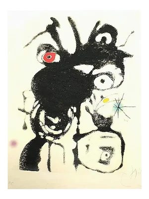 Joan Miro, Espriu, 1975, Etching