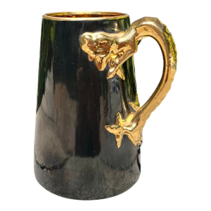 Antique Jaeger & Co (Bavaria) Porcelain Dragon Handle Mug