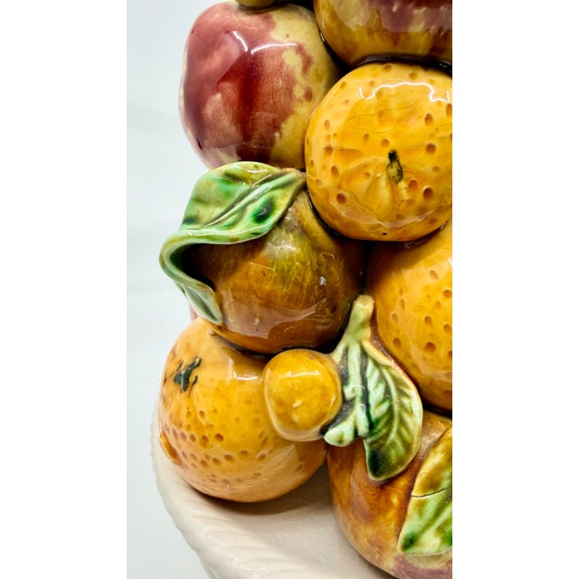 Figurative Majolica Fruit Topiary Portugal For Sale - Image 3 of 11