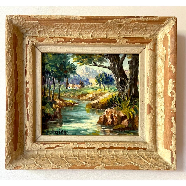 Edmond Flégier, Provence Landscape, 1950s, Oil on Panel For Sale - Image 10 of 10