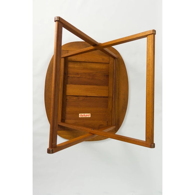 Danish Modern Teak Accent Folding Table by Dyrlund For Sale In Louisville - Image 6 of 9