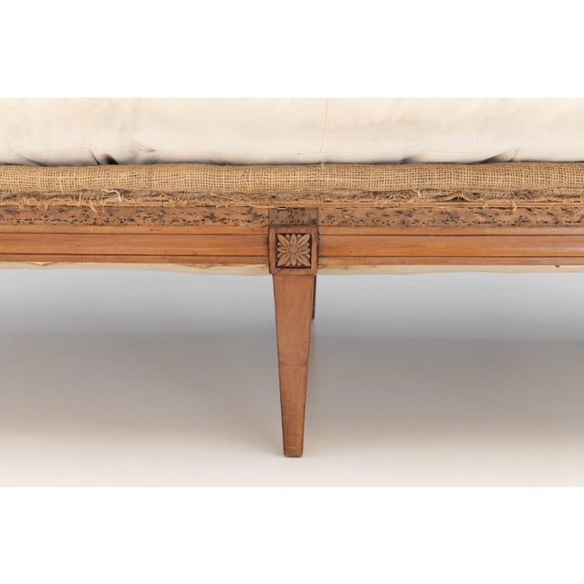 Brown French Cherrywood Sofa, 1920s For Sale - Image 8 of 10