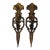 Vintage Brass Wall Candle Holders/ Sconces – Neoclassical / French Regency / Hollywood Regency Style – Set of 2 For Sale