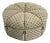 Dapha Upholstered Furniture Round Tufted Skirted Ottoman, 36” For Sale