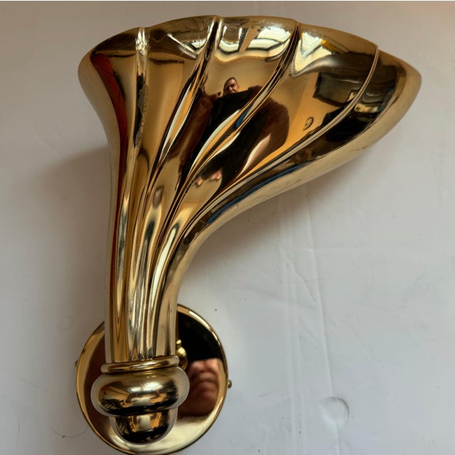 1980s Pair of Fratelli Martini Bronze 1980 Italian Wall Lamp For Sale - Image 5 of 10