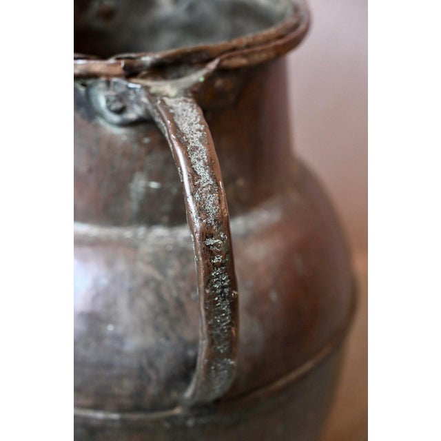 Metal Large Hammered Copper Water Jar, 1920s For Sale - Image 7 of 14