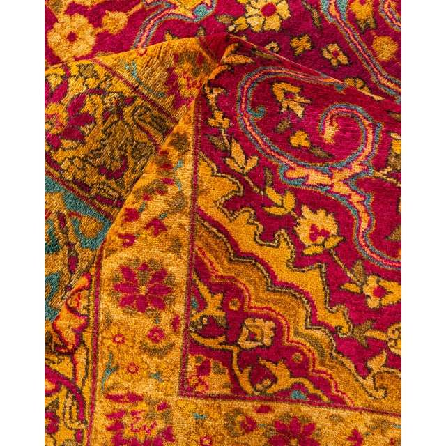 Textile Mogul Hand-Knotted Area Rug - Purple, 8' 4" x 9' 6" For Sale - Image 7 of 8