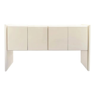 Ivory Lacquer Sideboard by Milo Baughman for Thayer Coggin For Sale