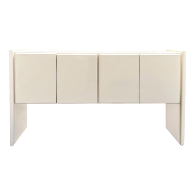 Ivory Lacquer Sideboard by Milo Baughman for Thayer Coggin For Sale