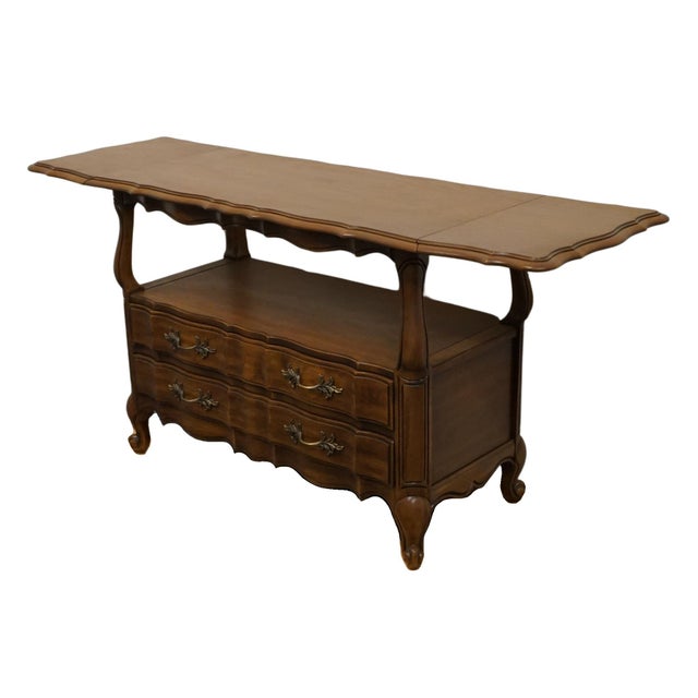 Brown Thomasville Furniture Tableau Collection French Provincial 59" Drop Leaf Server Buffet 8561-520 For Sale - Image 8 of 12