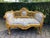 1980s French Louis XVI Gold Beech Mint Settee - 1 Pc For Sale - Image 11 of 11