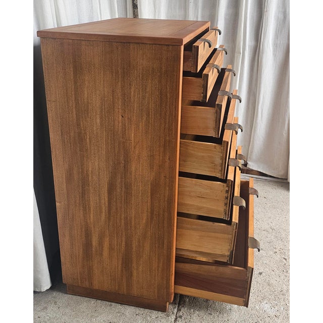 Vintage Tall Dresser, Drexel Precedent Collection by Edward Wormley, Mid Century Modern Chest of Drawers For Sale - Image 10 of 18