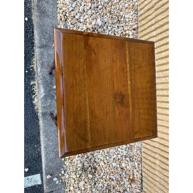 Wood Antique Regency Style 2 Tier Side Table For Sale - Image 7 of 17