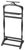 Spritely Home Accent Furniture Judson 18 in. W x 39.25 in. H Rectangular Wood Traditional Valet Stand, Black Licorice For Sale - Image 4 of 4