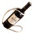 1960s Eisenberg Lozano Sculptural Silver Plated Wine Bottle Holder For Sale