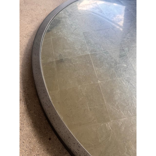 Inspired by a 1940s French design, our convex mirror exhibits the verre églomisé or gilded glass technique. An ancient art...