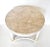 Vintage Neoclassical Round Faux Marble Side Table For Sale - Image 4 of 9