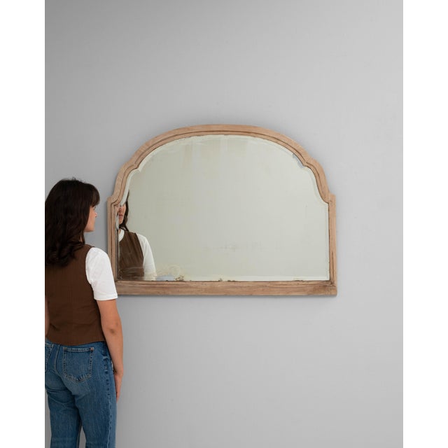 Wood 1900s French Oak Mirror For Sale - Image 7 of 18