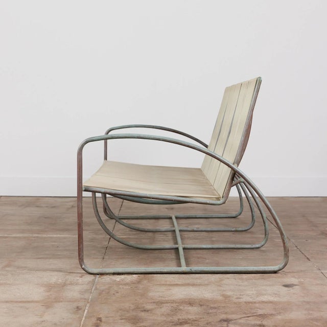 Mid-Century Modern Walter Lamb for Brown Jordan Bronze Patio Three Seater Sofa For Sale - Image 3 of 13
